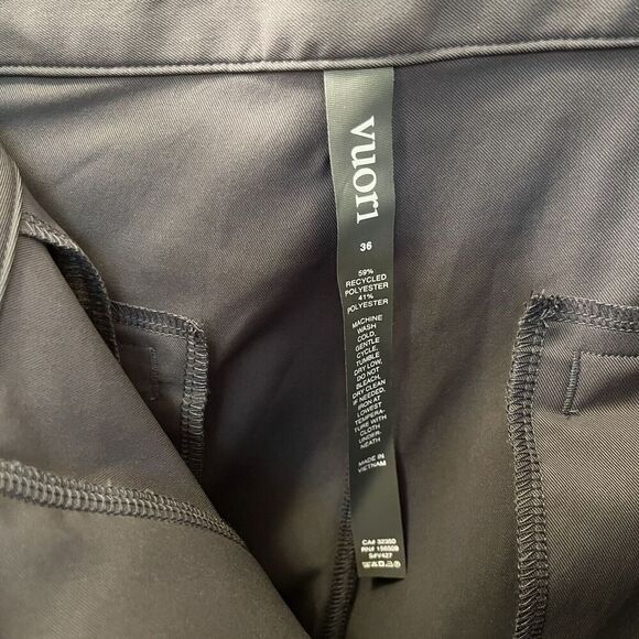 Vuori Cascade Tech Chino Pants Charcoal Gray Water-Resistant Men's Size 36 NWOT - Picture 8 of 14